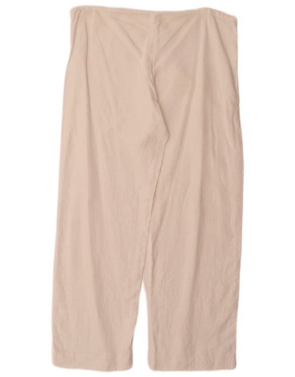 Vintage Womens Straight Casual Trousers W34 L29 White