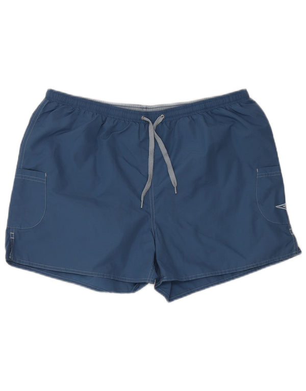 Umbro Mens Sport Shorts Large Blue Nylon