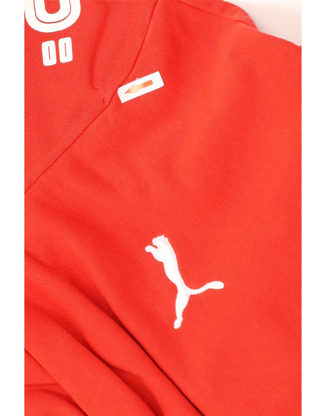 Puma Mens Graphic Hoodie Jumper Medium Red