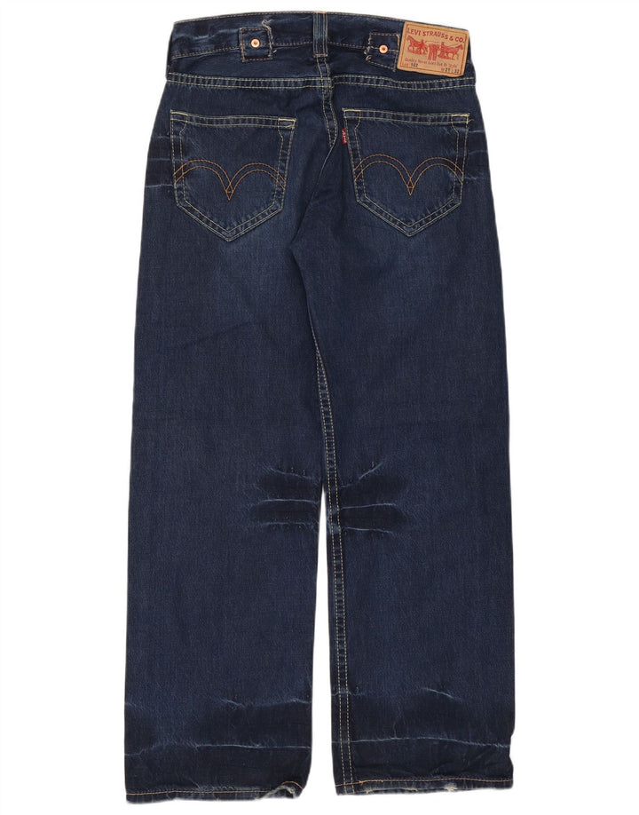 LEVI'S Womens 902 Wide Leg Jeans W29 L30 Navy Blue Cotton Vintage Levi's and Second-Hand Levi's from Messina Hembry 