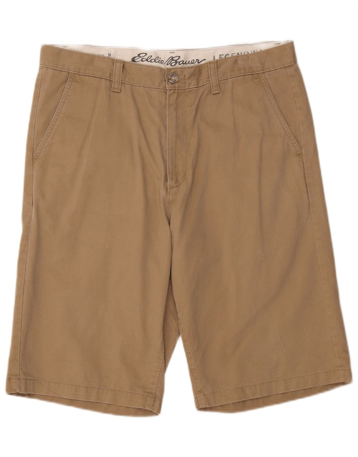EDDIE BAUER Mens Chino Shorts W34 Large Beige Cotton