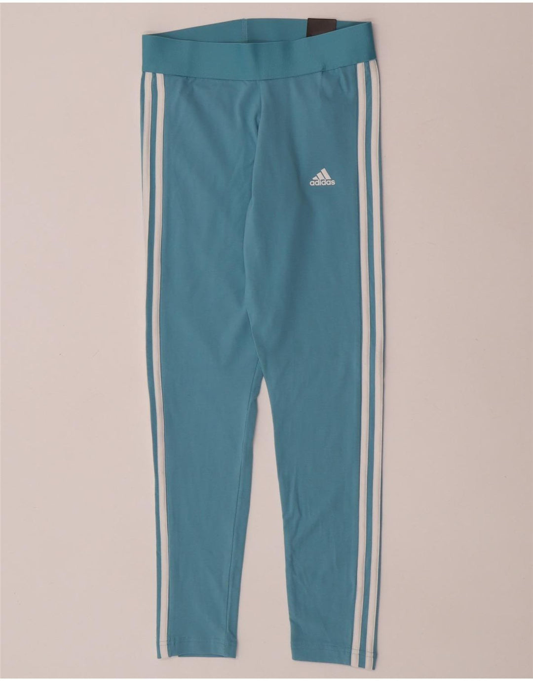 Adidas Womens Leggings UK 8/10 Small  Blue Cotton
