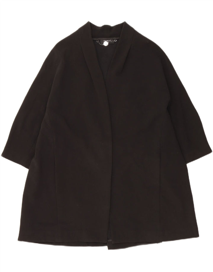 Marks & Spencer Womens Open Oversized Overcoat UK 18 XL Black