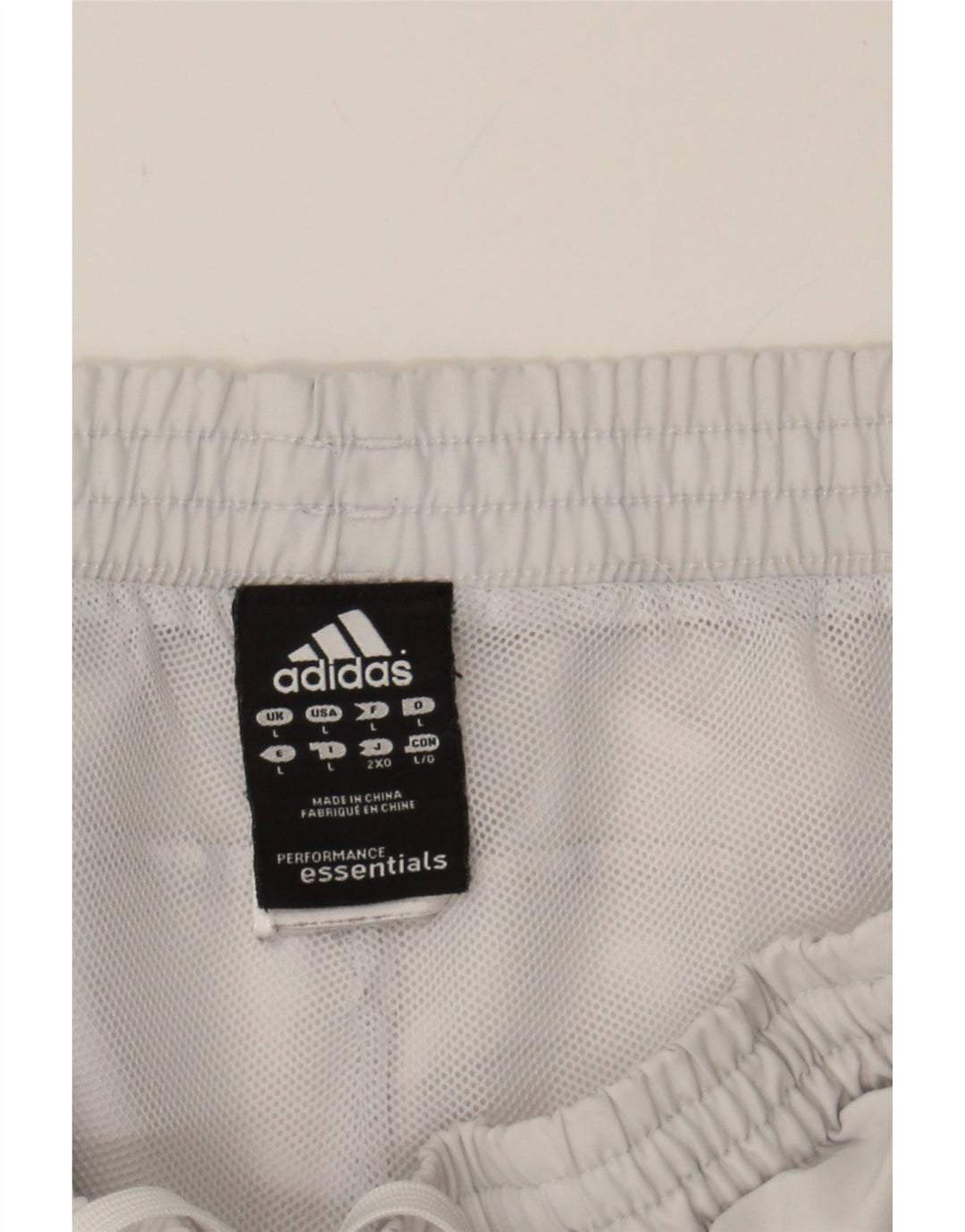 ADIDAS Mens Sport Shorts Large White Polyester