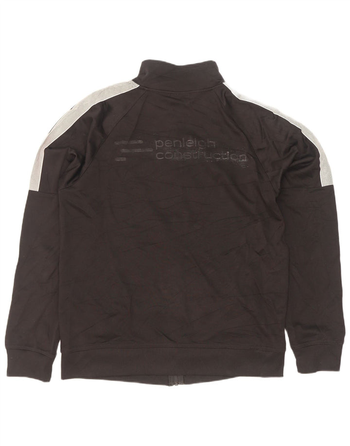 Umbro Mens Tracksuit Top Jacket Large Black Polyester