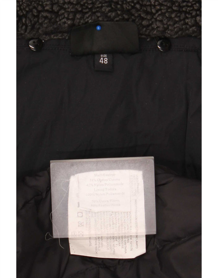 Canadiens Mens Hooded Padded Jacket IT 48 Medium Black Cotton