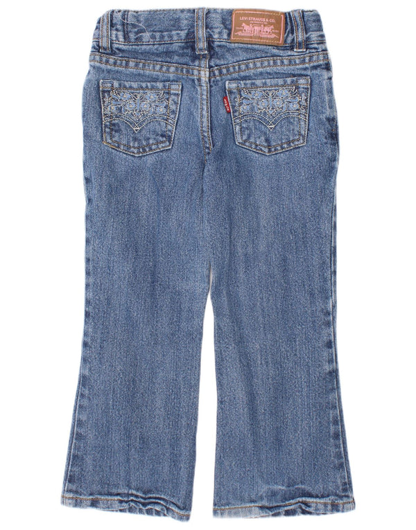 Levi's Girls Bootcut Jeans 3-4 Years W20 L15 Blue Cotton