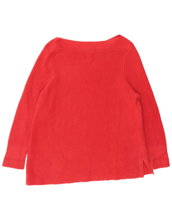 WHITE STUFF Womens Boat Neck Jumper Sweater UK 22 3XL Red Cotton