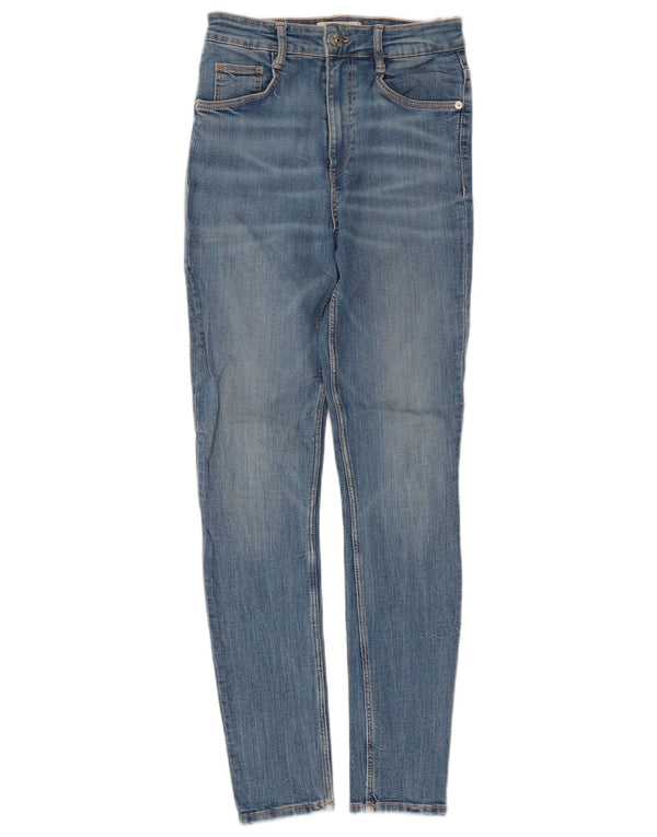 Zara Womens Skinny Jeans EU 36 XS W26 L27 Blue Cotton