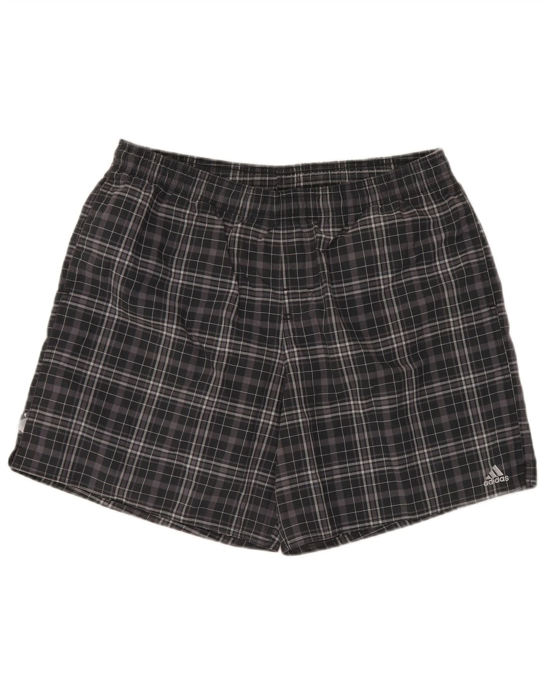 ADIDAS Mens Swimming Shorts Large  Black Check Polyester