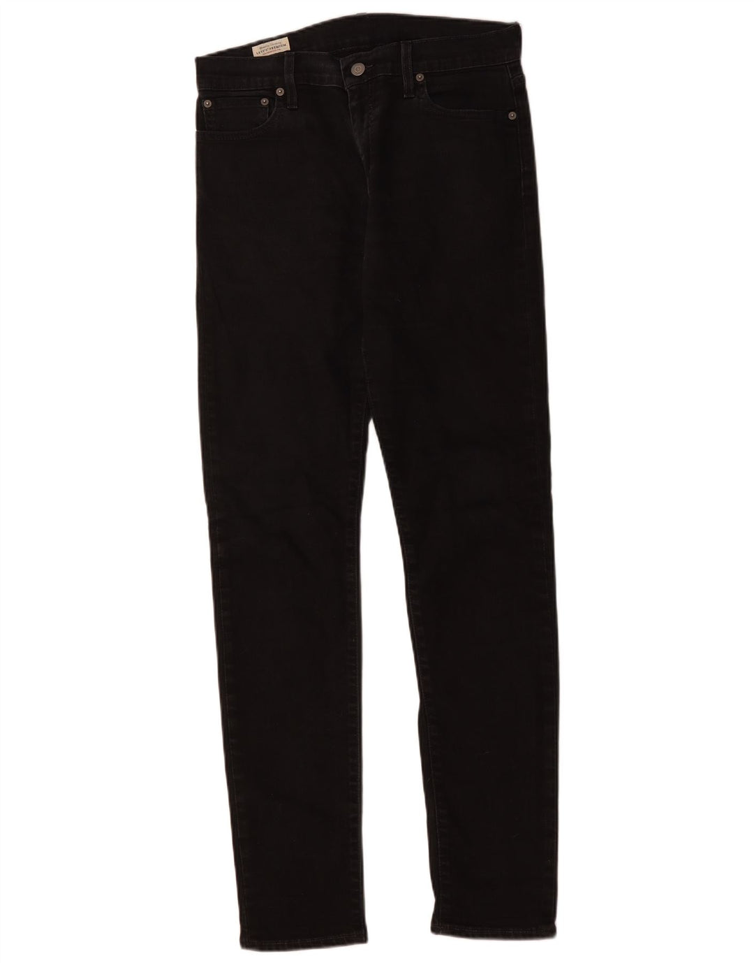 LEVI'S Mens 512 Slim Tapered Jeans W30 L34 Black Cotton