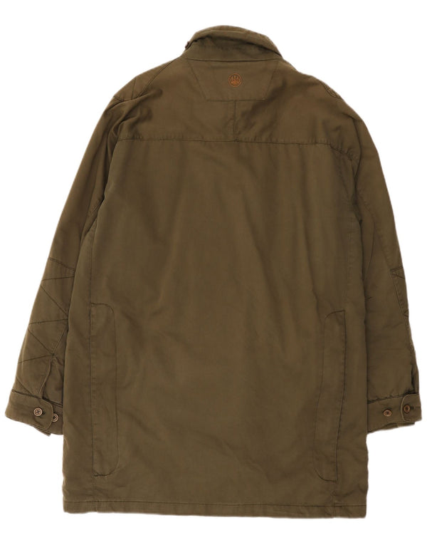 Beretta Mens Gore-Tex Windbreaker Coat UK 40 Large Khaki Cotton