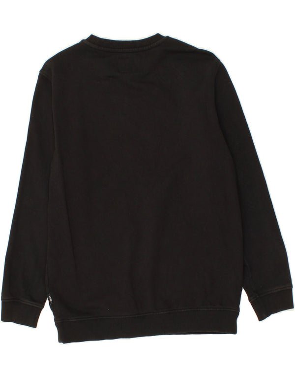 VANS Boys Graphic Sweatshirt Jumper 12-13 Years Large Black