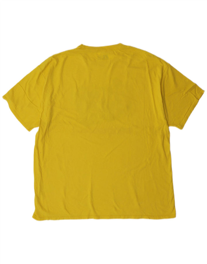 Russell Athletic Mens Graphic T-Shirt Top 2XL Yellow