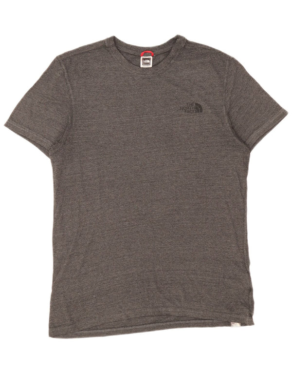 The North Face Mens T-Shirt Top Medium Grey Flecked Cotton