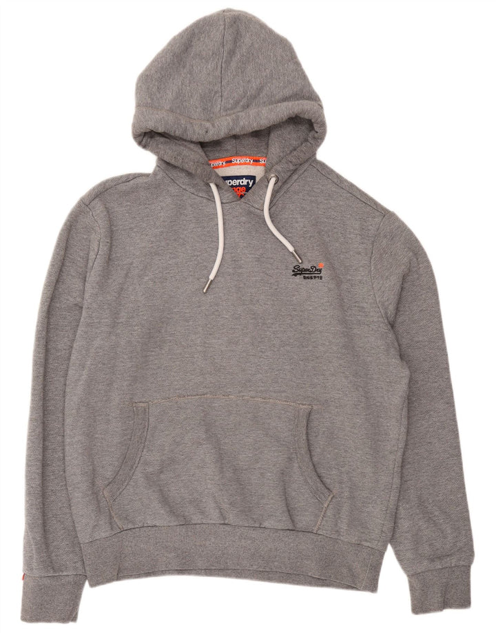 Superdry Mens Hoodie Jumper 2XL Grey Polyester