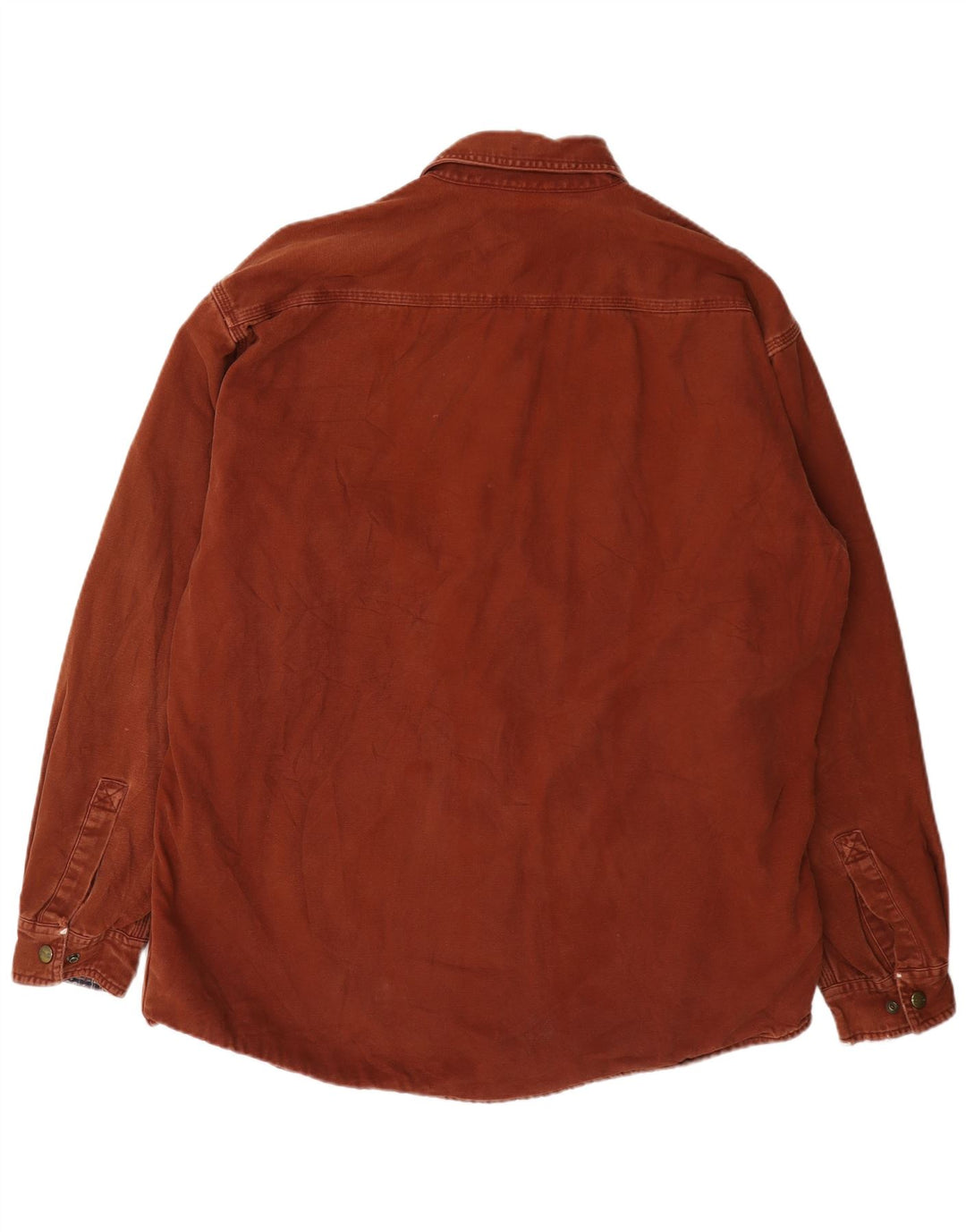 Carhartt Mens Lumberjack Shirt Large Brown Cotton