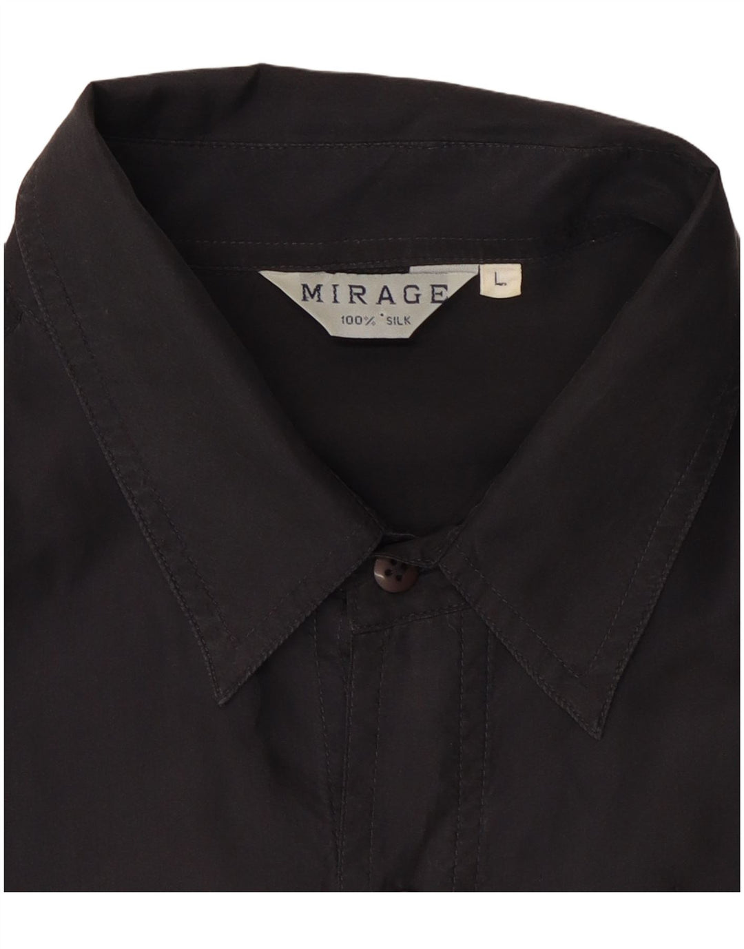 Mirage Mens Shirt Large Black Silk