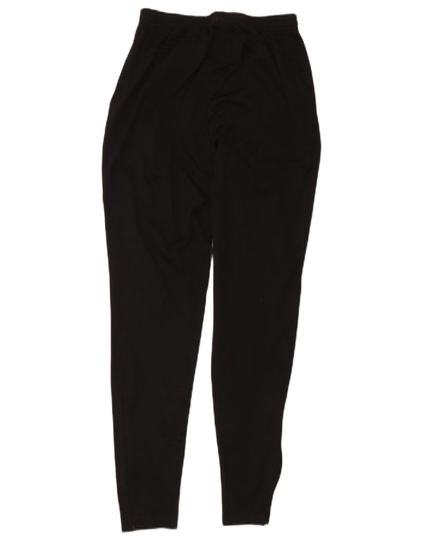Nike Womens Dri Fit Graphic Tracksuit Trousers UK 8 Small Black Polyester