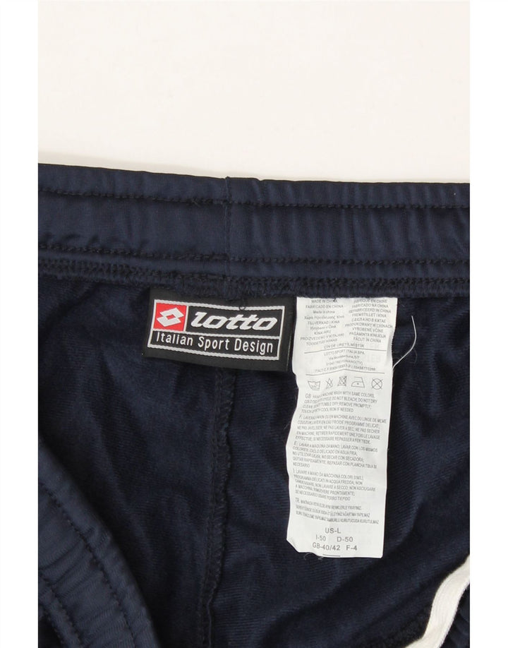 LOTTO Mens Tracksuit Trousers UK 40/42 Medium  Navy Blue Polyester Vintage Lotto and Second-Hand Lotto from Messina Hembry 