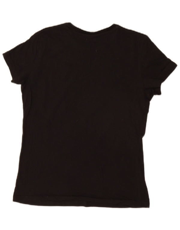 PUMA Womens T-Shirt Top UK 10 Small Black