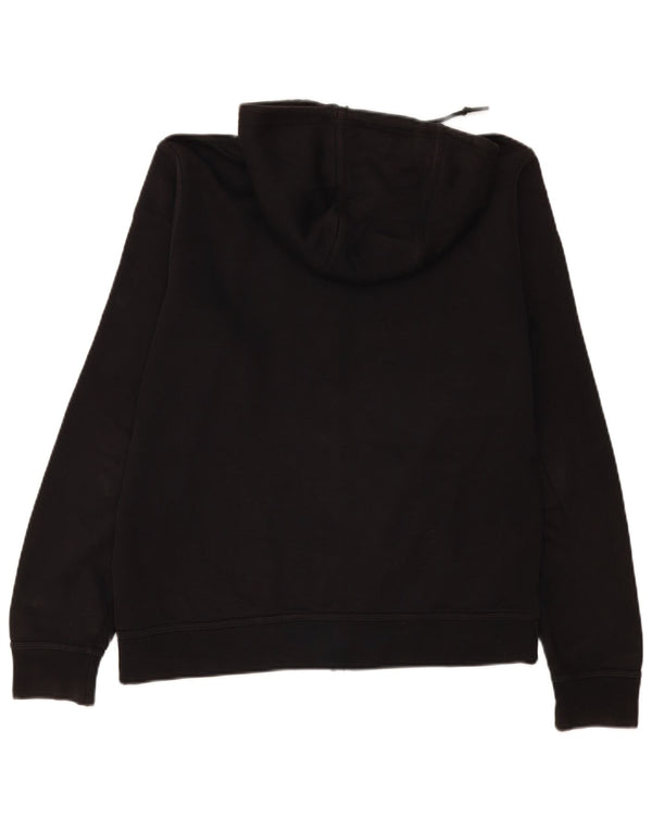 Nike Mens Zip Hoodie Sweater Large Black Cotton