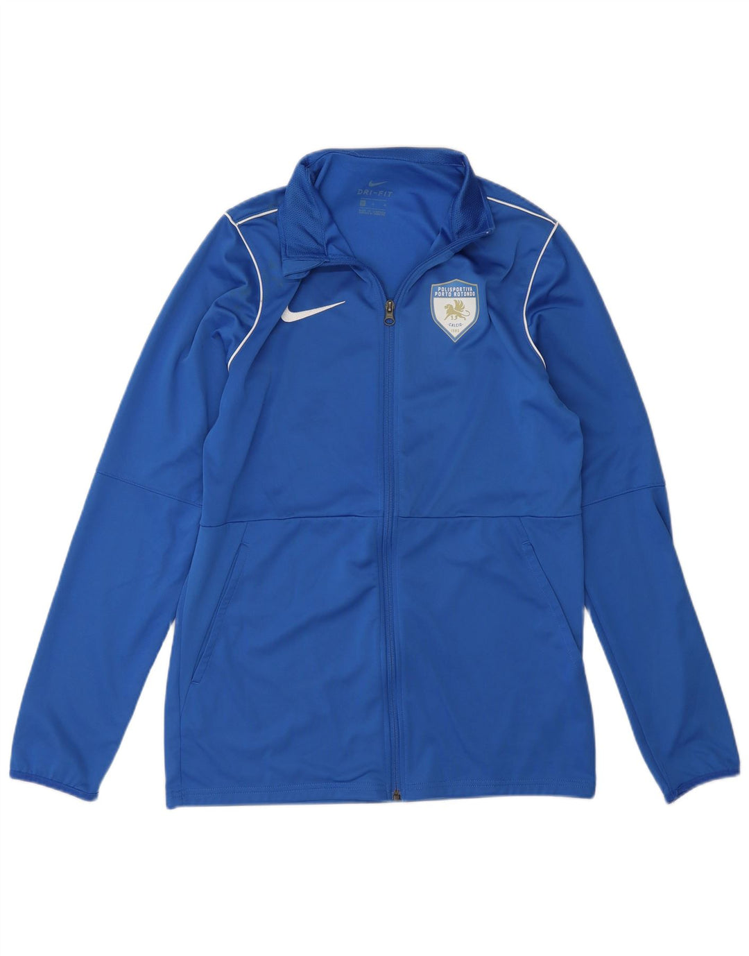 Nike Womens Graphic Tracksuit Top Jacket Medium Blue Polyester Sports