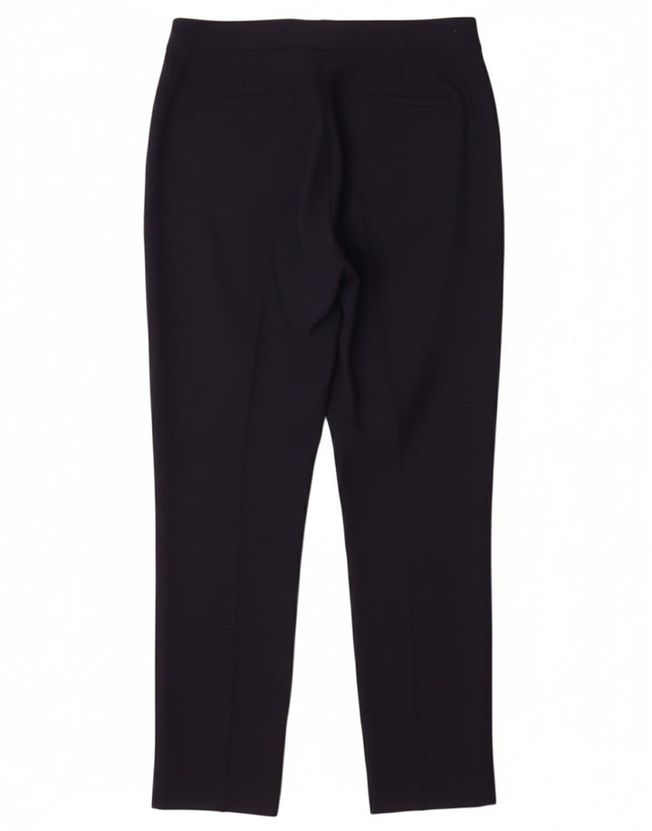 HOBBS Womens Slim Chino Trousers Medium W28 L28 Navy Blue Wool