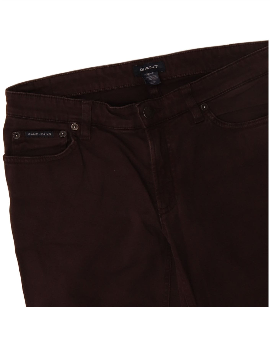 GANT Womens Bootcut Casual Trousers W28 L29 Brown Cotton