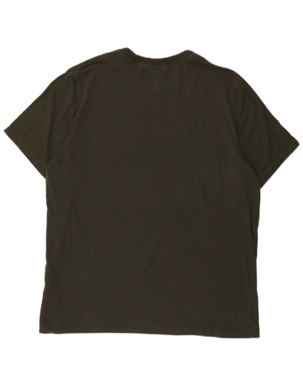 Nike Mens Dri Fit Graphic T-Shirt Top 2XL Khaki