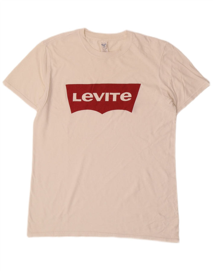 LEVI'S Mens Graphic T-Shirt Top Medium White Cotton