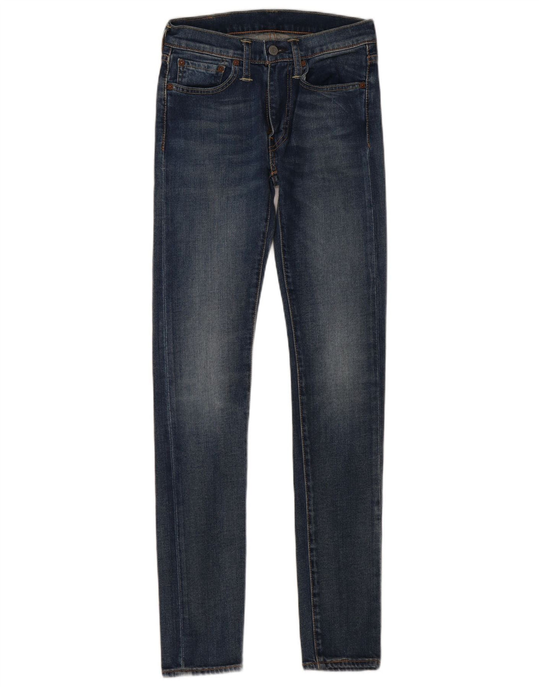 Levi's Womens 519 Skinny Jeans W28 L34 Blue Cotton