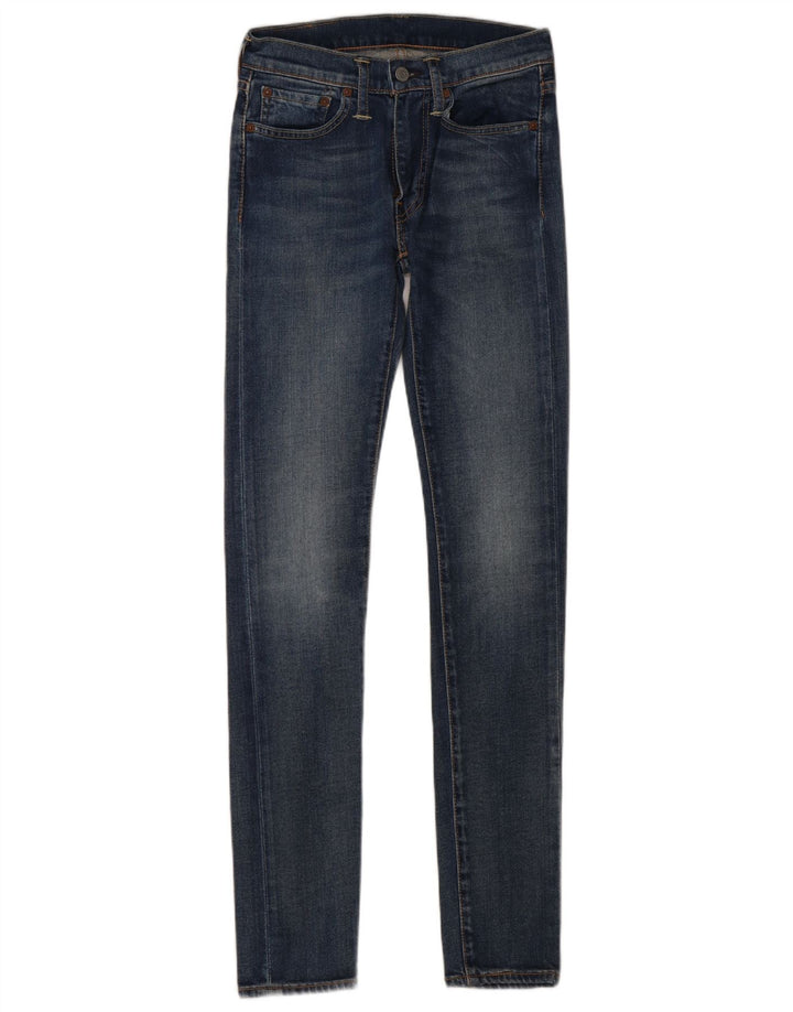 Levi's Womens 519 Skinny Jeans W28 L34 Blue Cotton