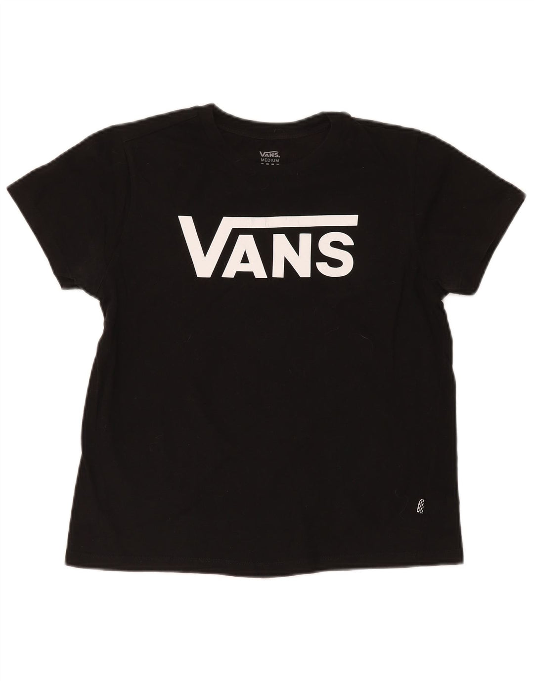 Vans Womens Graphic T-Shirt Top UK 14 Medium Black