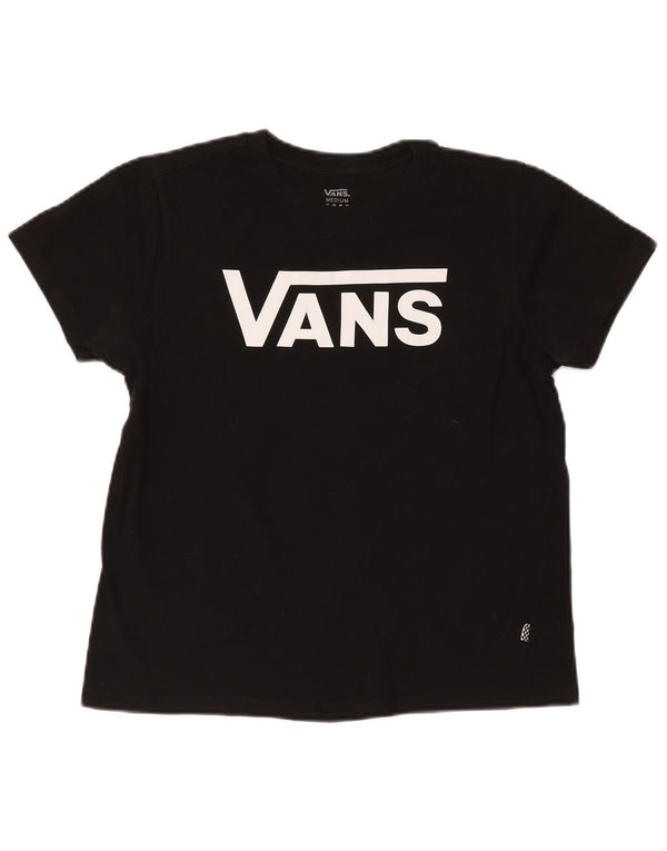 Vans Womens Graphic T-Shirt Top UK 14 Medium Black