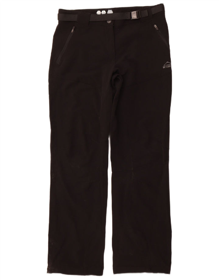 MCKINLEY Womens Straight Casual Trousers UK 14 Large W32 L31 Black