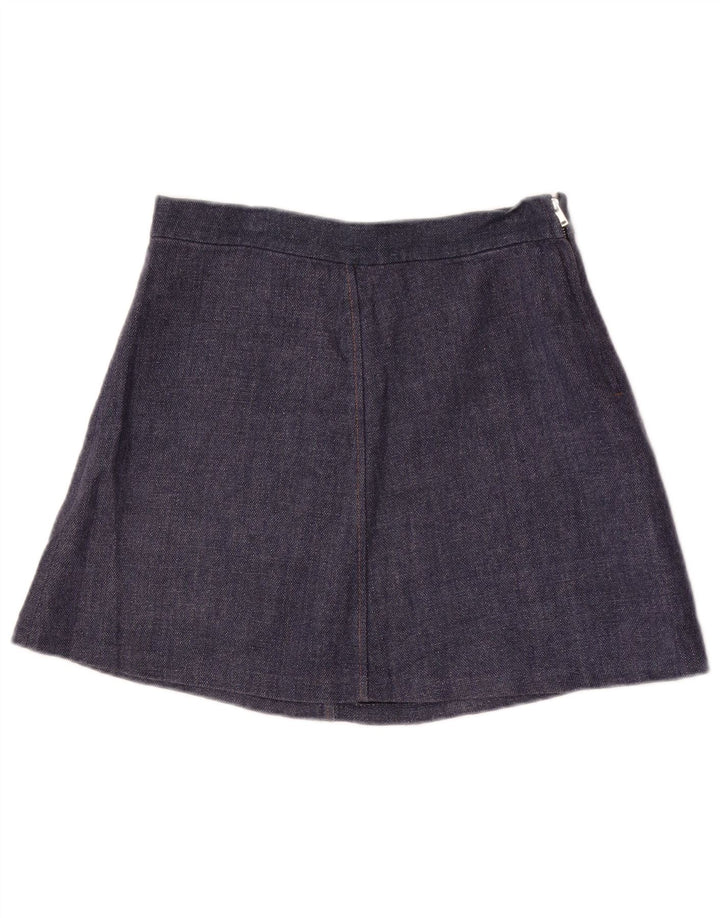 Zara Womens Mini Skirt Medium W28 Blue