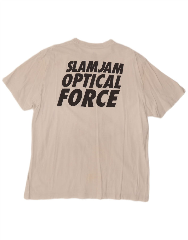 NIKE Mens Graphic T-Shirt Top UK 45/47 XL White Cotton