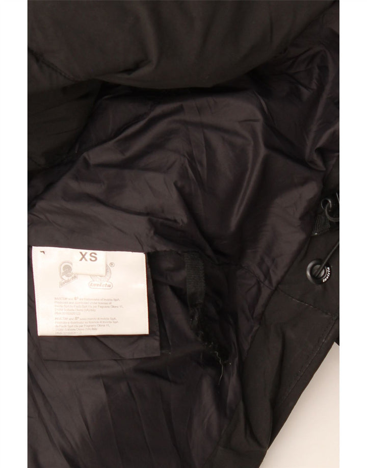 Invicta Womens Crop Oversized Padded Jacket UK 6 XS Black Polyamide