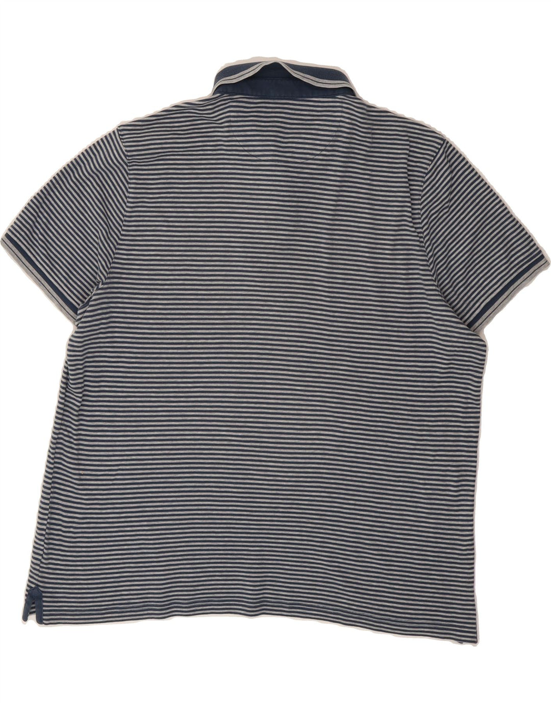 MICHAEL KORS Mens Polo Shirt Large Navy Blue Striped Vintage Michael Kors and Second-Hand Michael Kors from Messina Hembry 