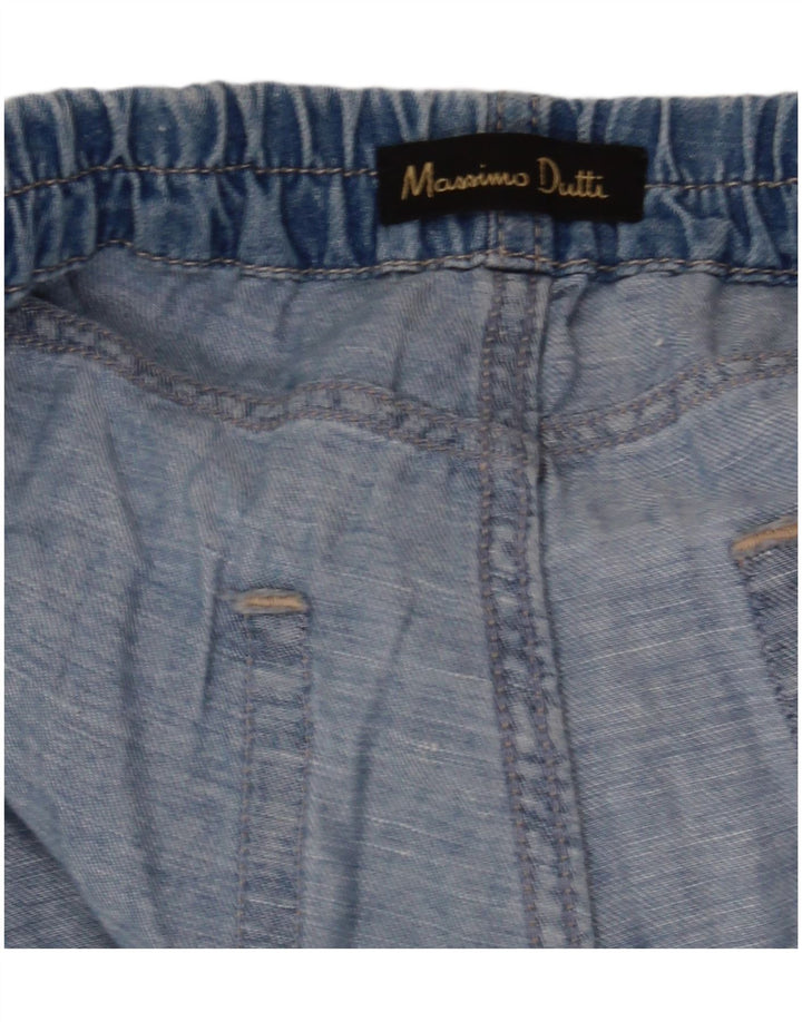 Massimo Dutti Womens High Rise Loose Jeans W28 L28 Blue