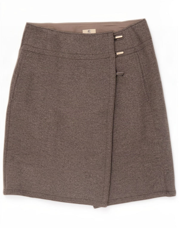 Cerruti 1881 Womens Wrap Skirt Large W32 Grey