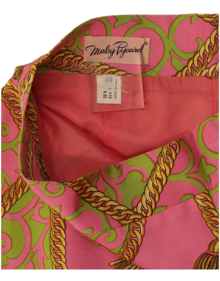 Vintage Womens Graphic 2 Piece Skirt Set IT 44 Medium W28 Pink Paisley