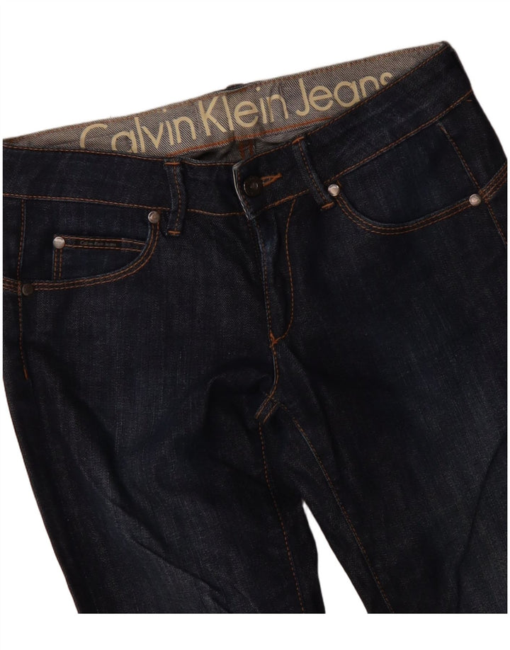 Calvin Klein Womens Slim Jeans W30 L33 Navy Blue