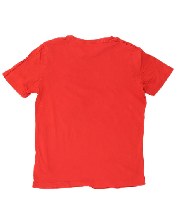 Puma Mens Graphic T-Shirt Top Medium Red Cotton