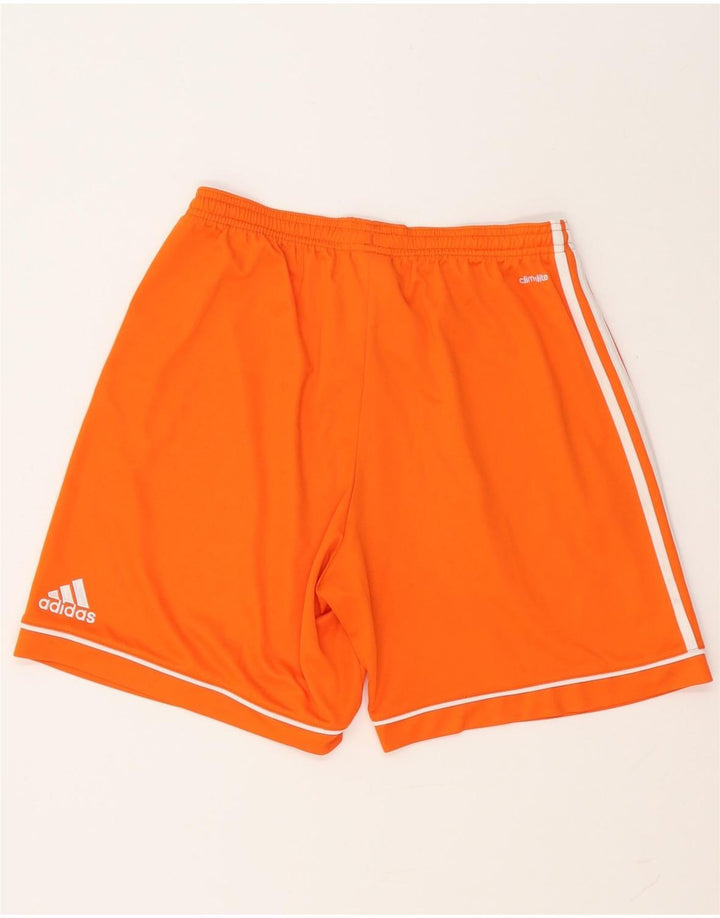 Adidas Mens Climalite Sport Shorts Large  Orange Polyester