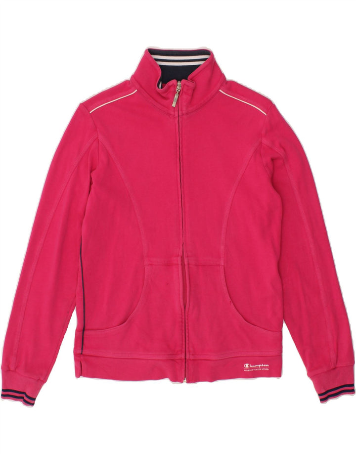 CHAMPION Womens Tracksuit Top Jacket UK 10 Small Pink Vintage Champion and Second-Hand Champion from Messina Hembry 