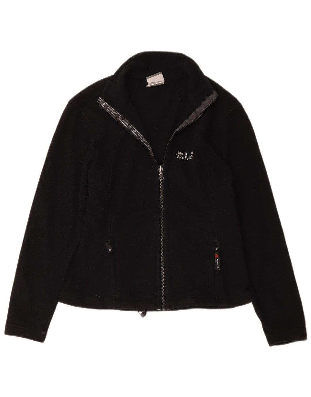 Jack Wolfskin Womens Fleece Jacket UK 10 Small Black Polyester