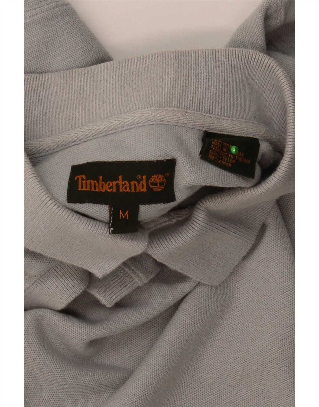 Timberland Mens Polo Shirt Medium Grey Cotton