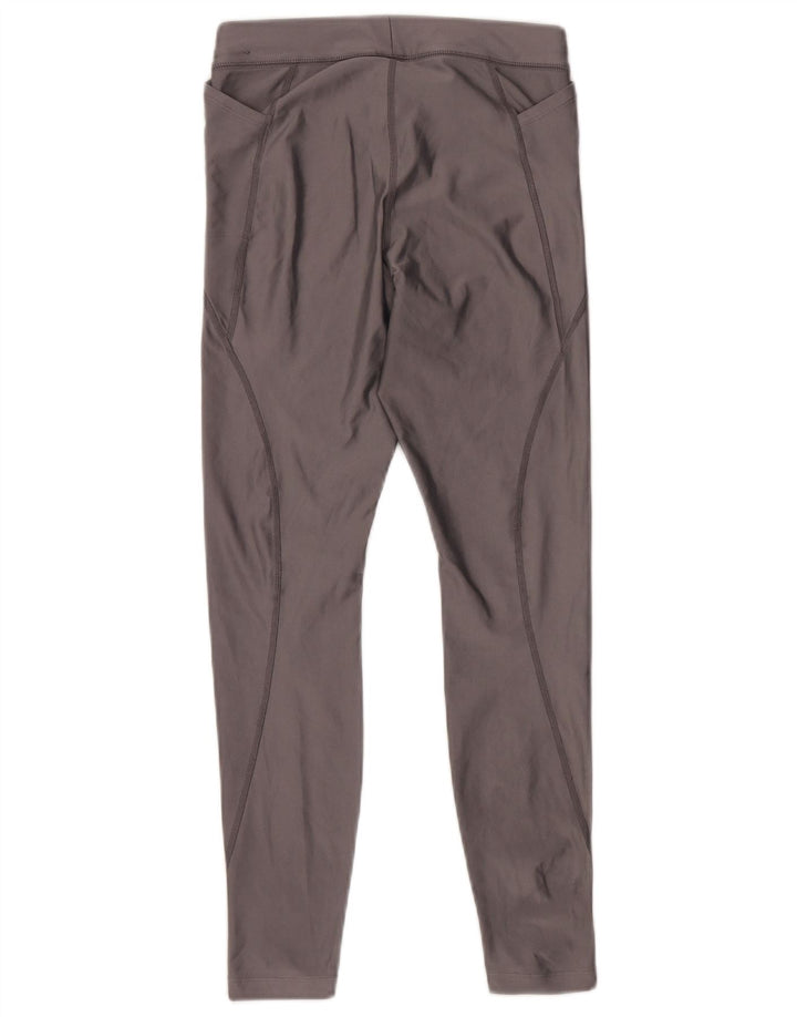 NIKE Womens Dri Fit Leggings UK 6 XS Grey Polyester